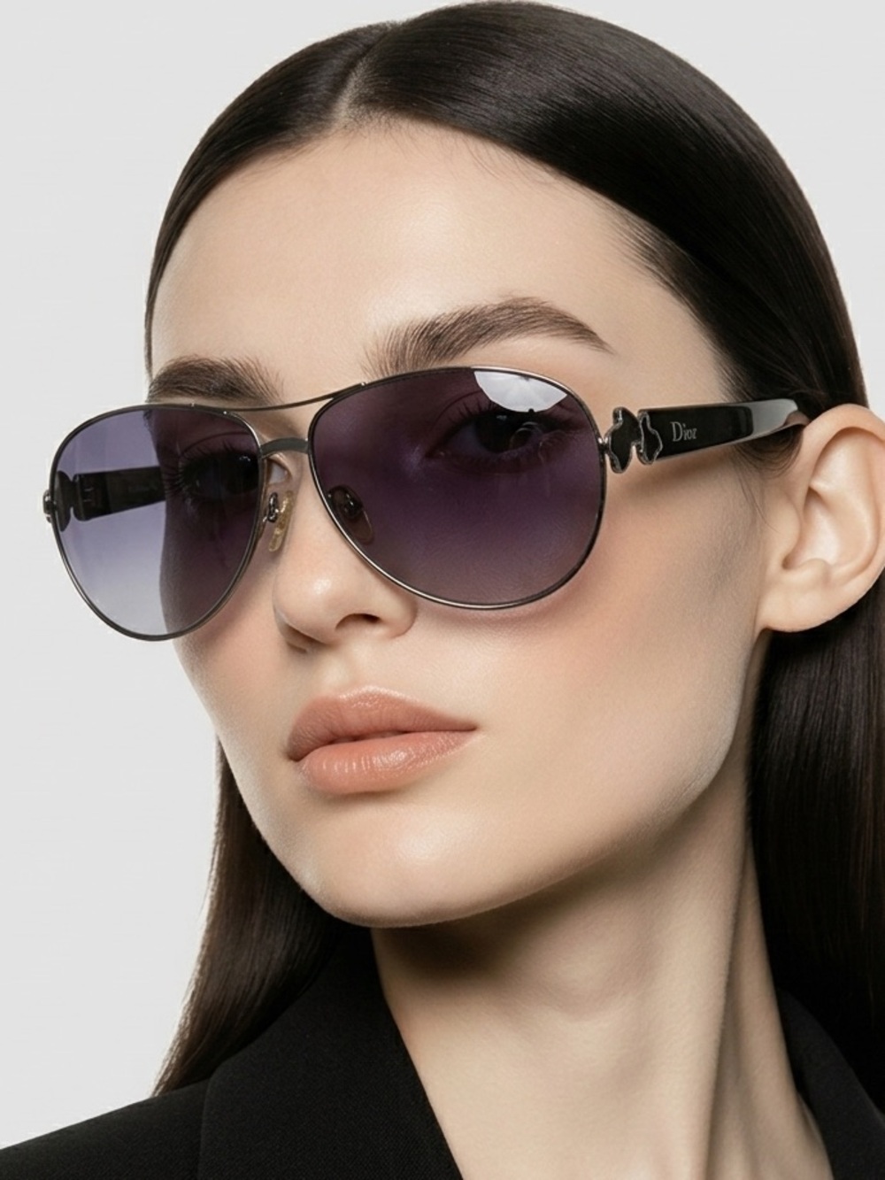 Dior Christian Dior CD-3128 Stylish Grey Aviator Sunglasses